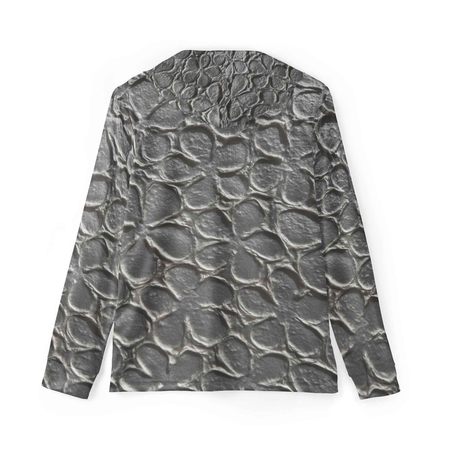 Grey Grid Sports warmup hoodie